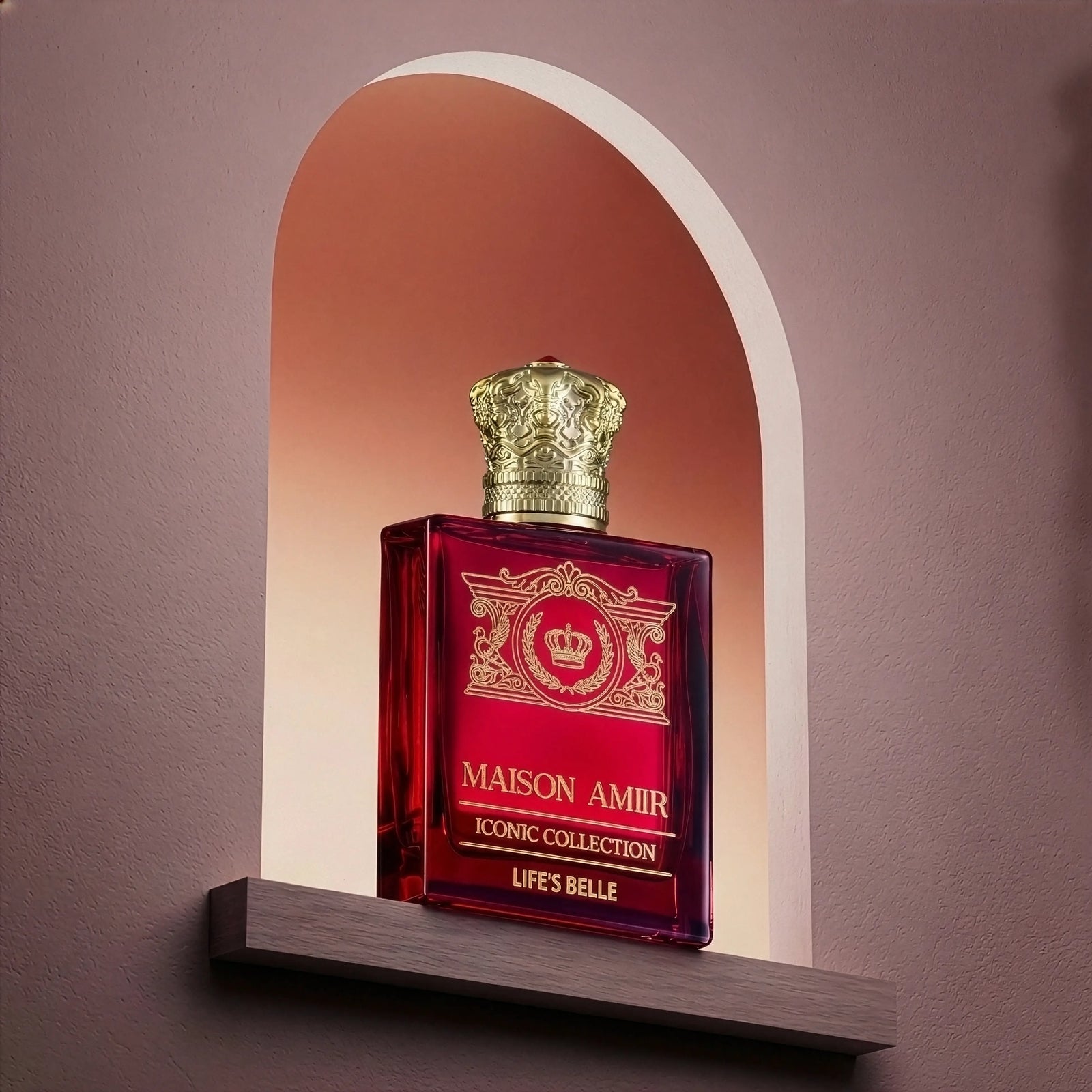 Maison Amiir Lifes Belle sweet gourmand perfume for women long lasting signature fragrance vanilla praline notes
